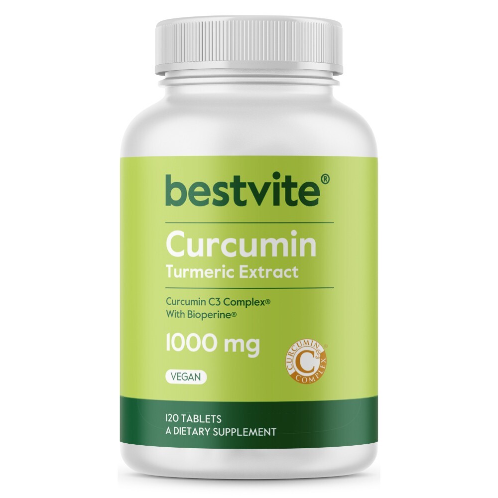 Curcumin 1000mg (Turmeric)(120 Tablets) Made with Curcumin C3 Complex