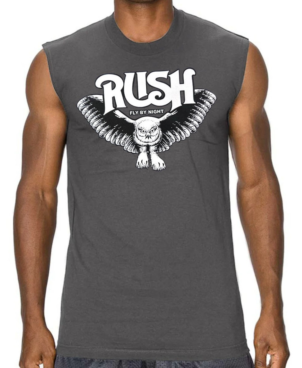 Rush Fly By Night Rock Band Men's Muscle Shirt (Multiple Colors) gallery