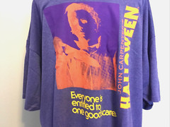 JOHN CARPENTER’S HALLOWEEN PURPLE Screen Print Short Sleeve T-Shirt Sz XL