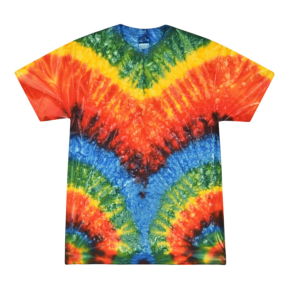 Tie Dye T-Shirts Multi-Color Adult XL 100% Cotton Colortone gallery