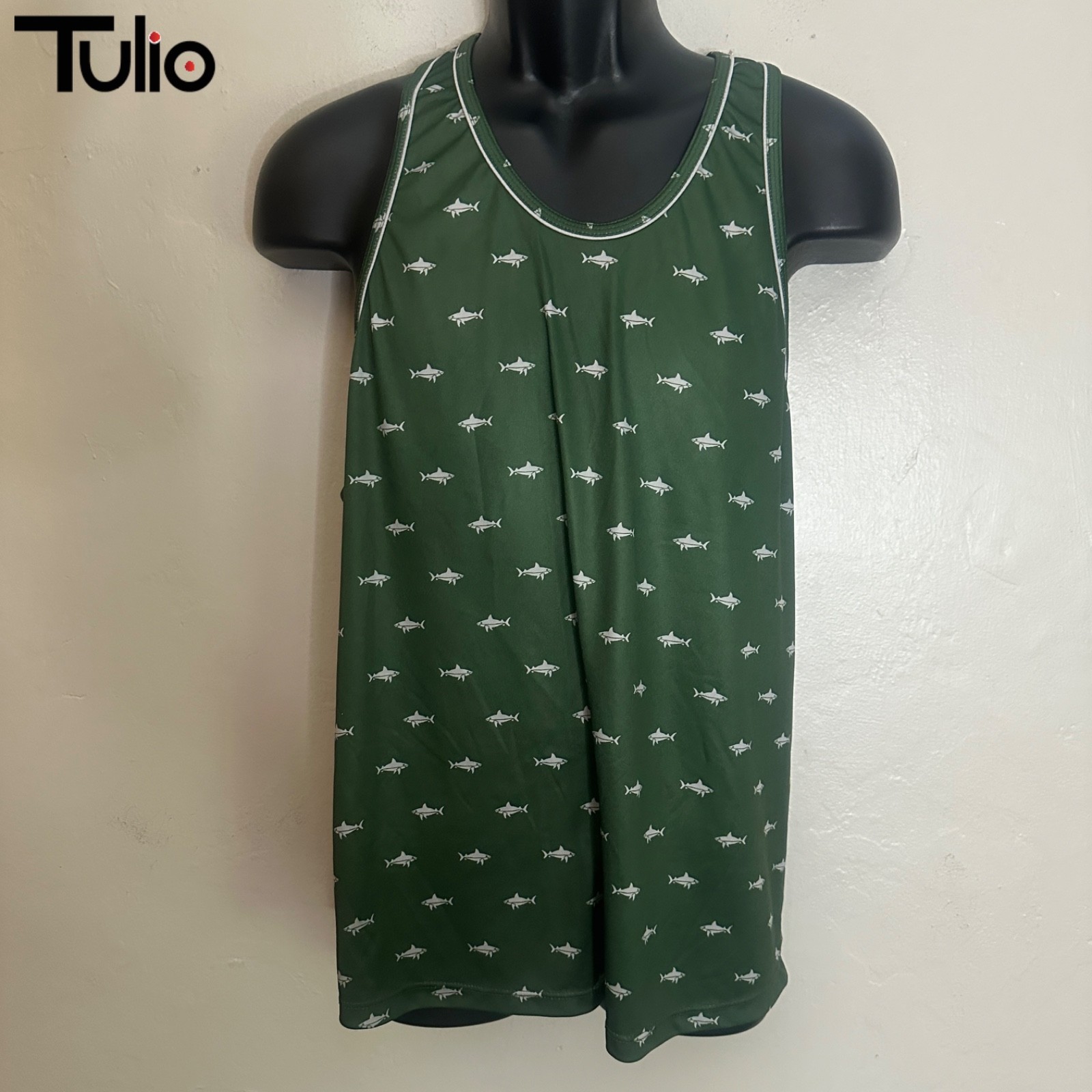 Tulio Tank Top Large Gently worn 100% polyamide 20.5" armpit to armpit gallery