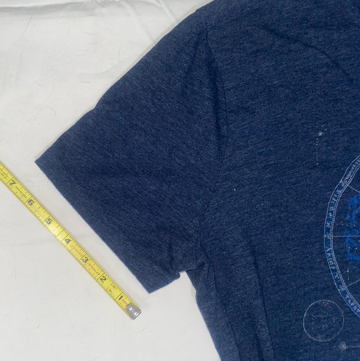 Banana Republic Navy Blue Celestial Graphic Print Tee Sz L gallery