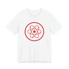 Red Atomic Radiation Symbol T-Shirt | Science Physics Graphic Tee Shirt
