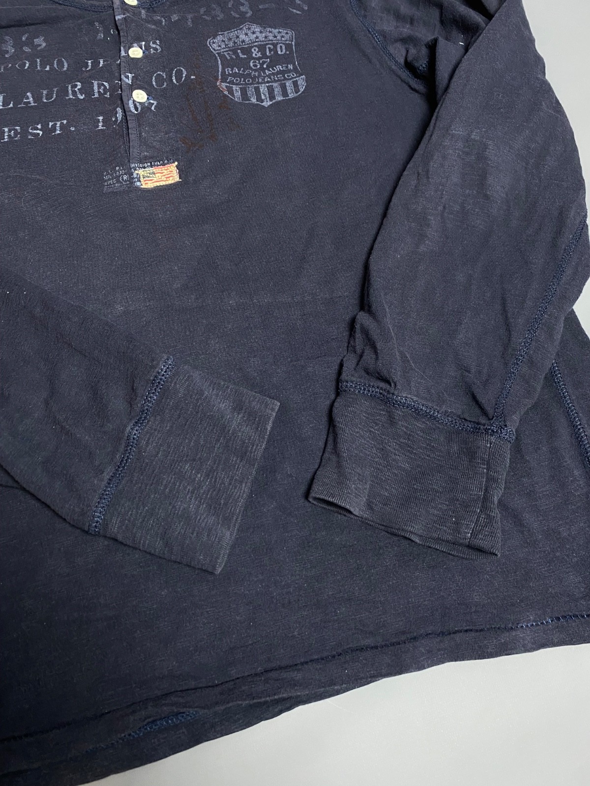 Vintage Polo Jeans Co Ralph Lauren Men’s Long Sleeve Shirt Sz L 90s Avangard Y2K gallery