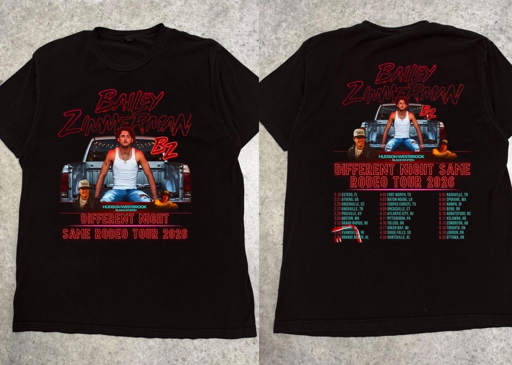 Bailey Zimmerman 2-sides black shirt Unisex All Size LO664