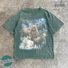 Wildlife Moose Bear Wolf Graphic Comfort Tee