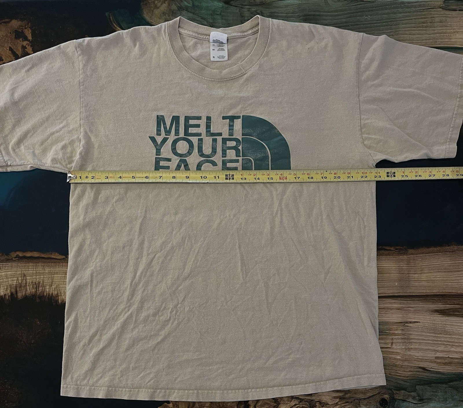 Melt Your Face The North Face Parody T-Shirt XL Short Sleeve gallery