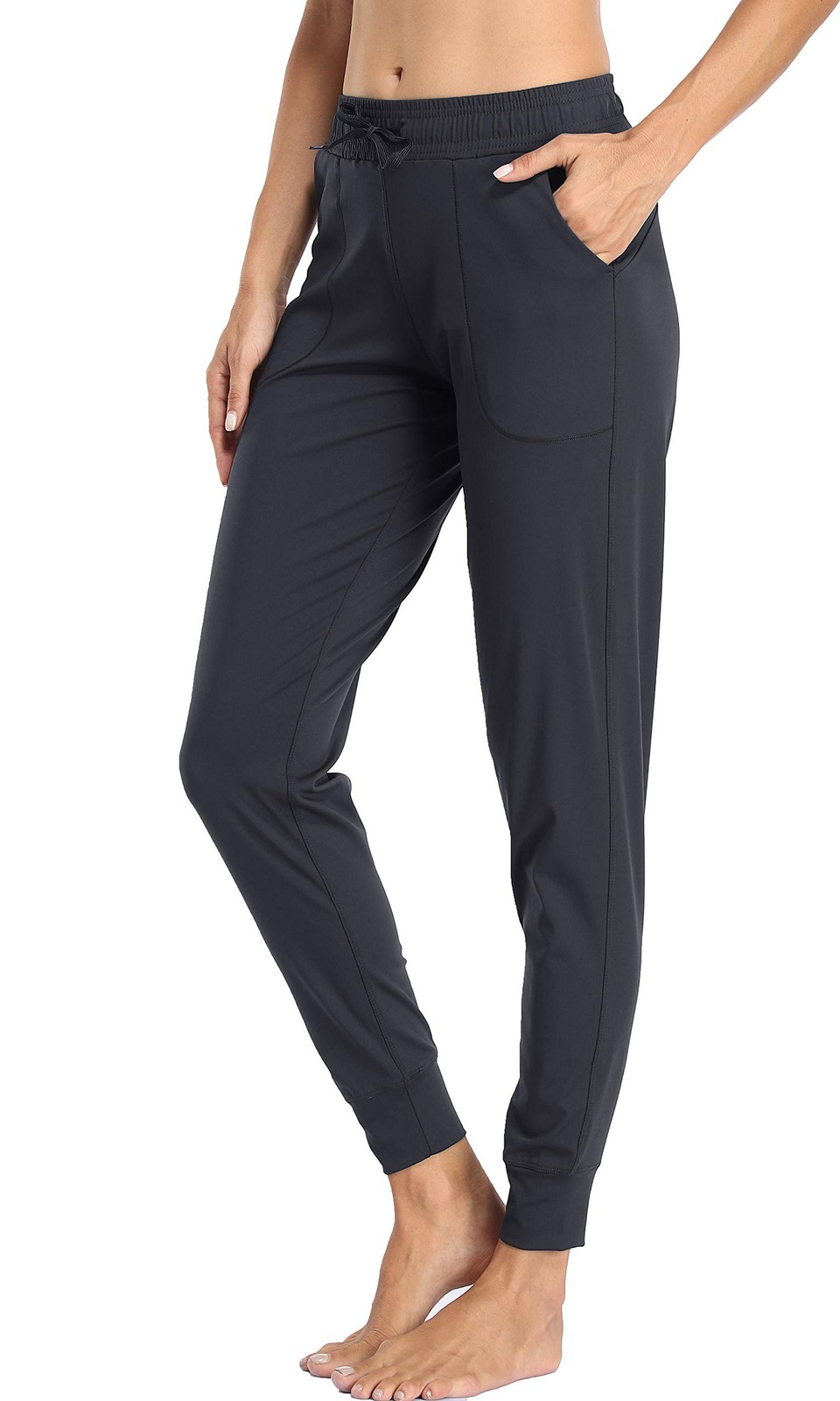 Women’s Joggers High Waist Yoga Pockets Sweatpants Sport Workout Pants Drawst…