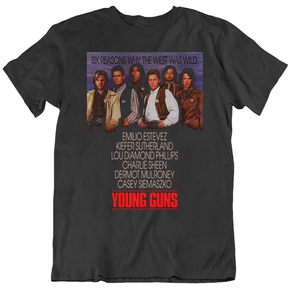 80's Movie Young Gun Retro Movie Poster T Shirt gallery