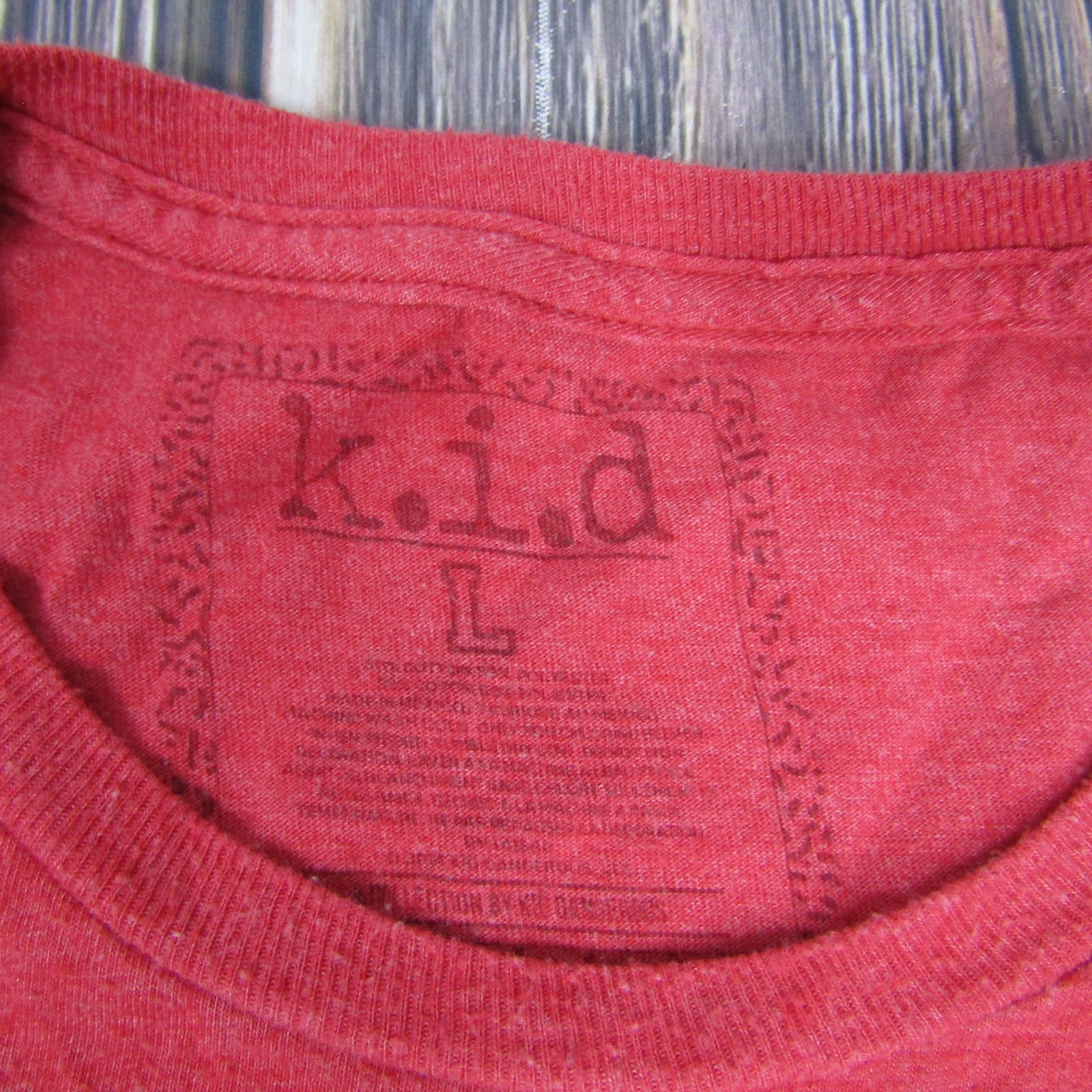k.i.d Shirt Mens Large Red All Day Everyday Graphic Tee Soft Casual Cotton Blend gallery