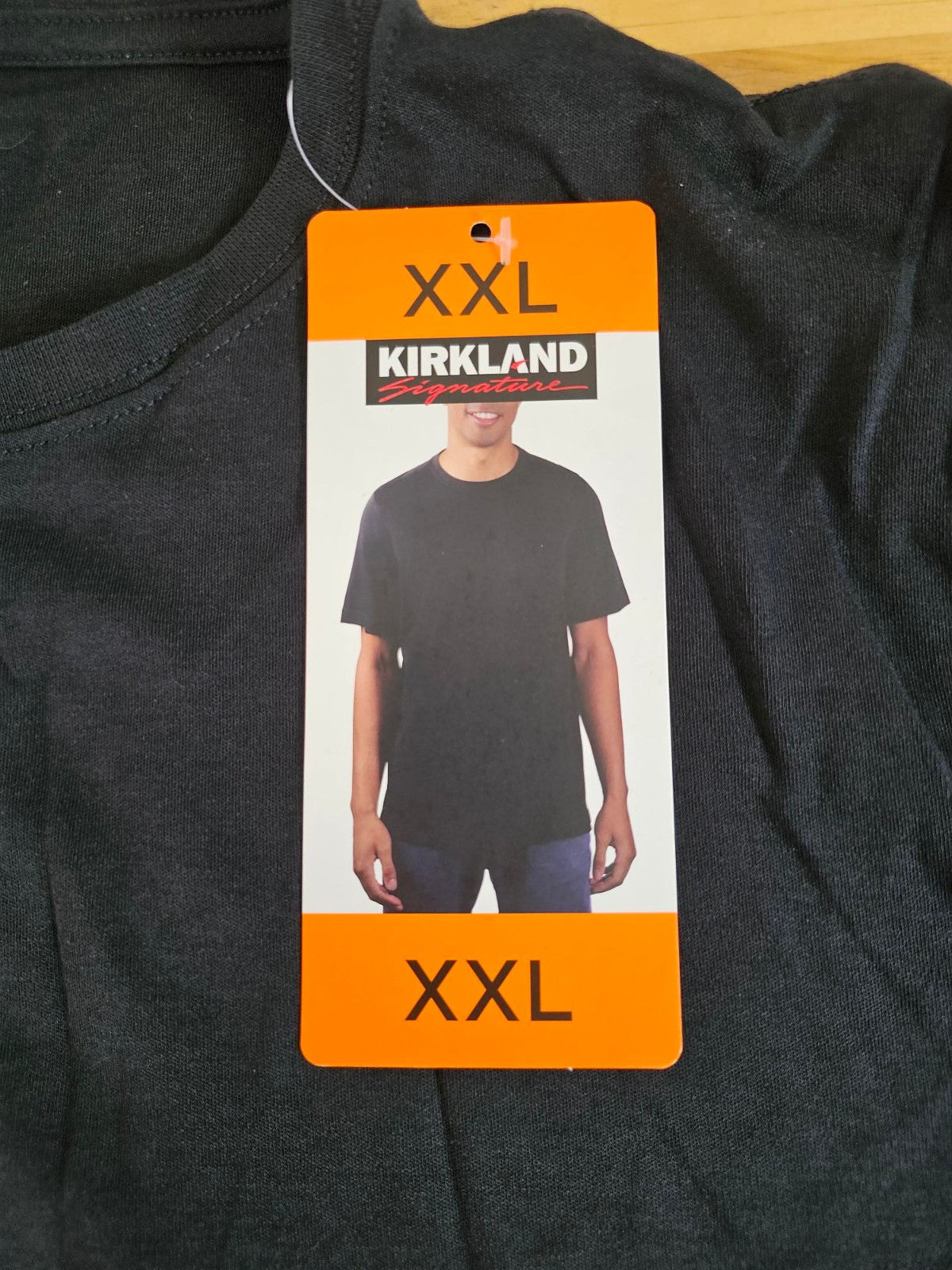 XXL / 2XL - BLACK - Kirkland Signature Men's 100% Pima Cotton T-Shirt Tee gallery