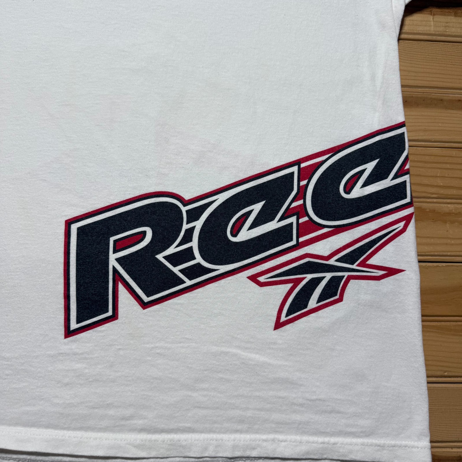 Vintage 90s Reebok Big Logo Spellout Streetwear Skater Single Stitch Shirt - XL gallery