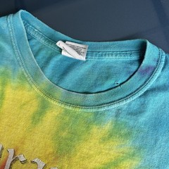 Vintage US Military Eagle Tee Bagram AB Afghanistan Tie Dye 2000s L – Distressed