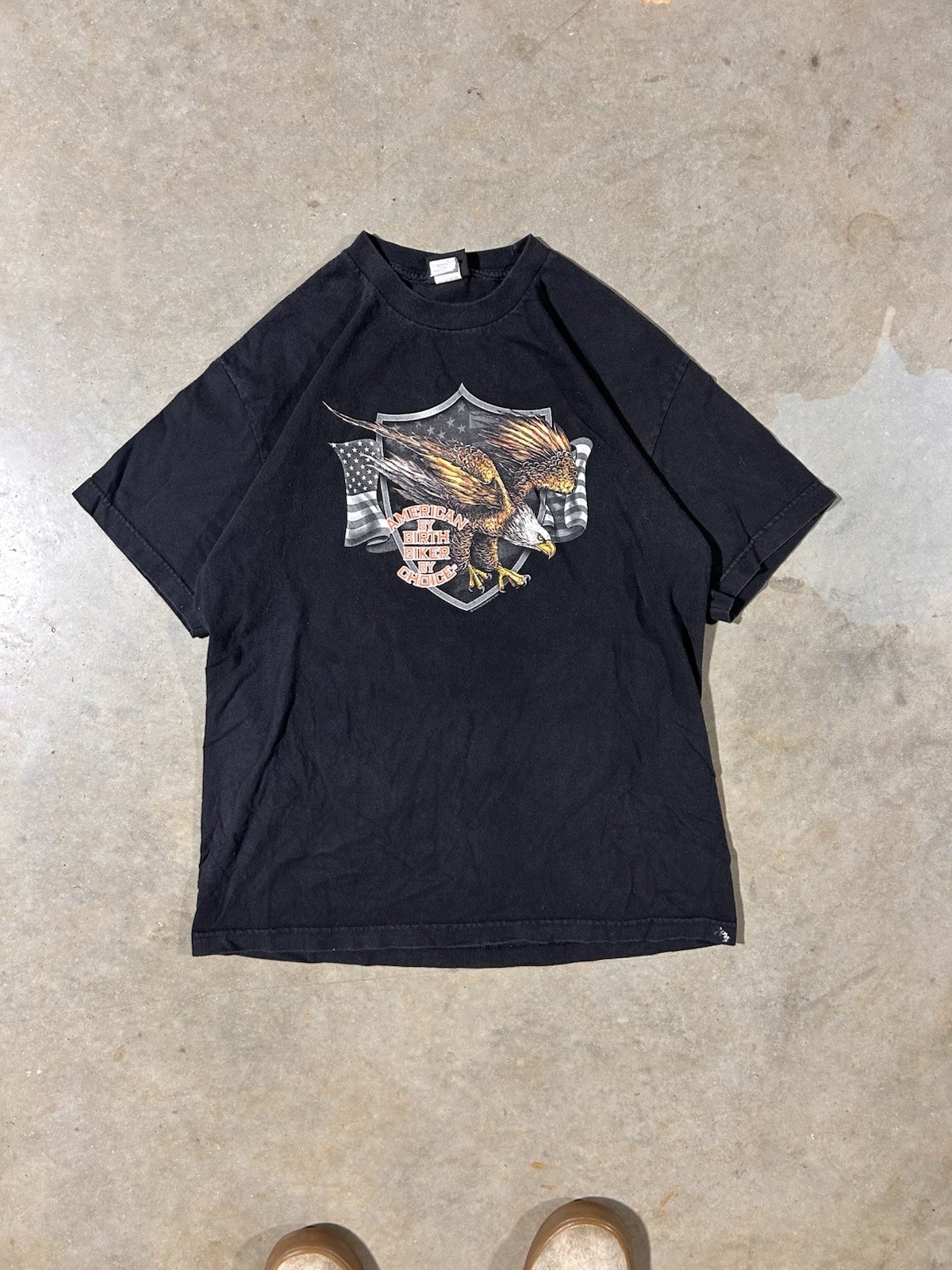 Vintage Hot Leather Motorcycle American Made Graphic T-shirt Size Large