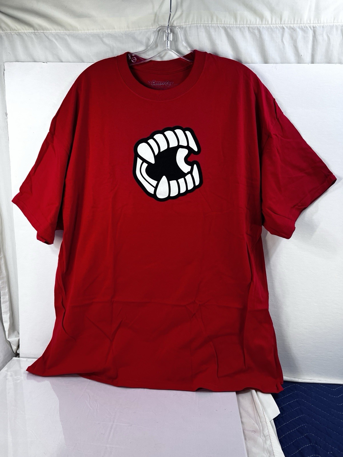 NEW Creepy Co. Company GLOW IN THE DARK CHOMPERS Logo T-Shirt Tee Red 3XL gallery