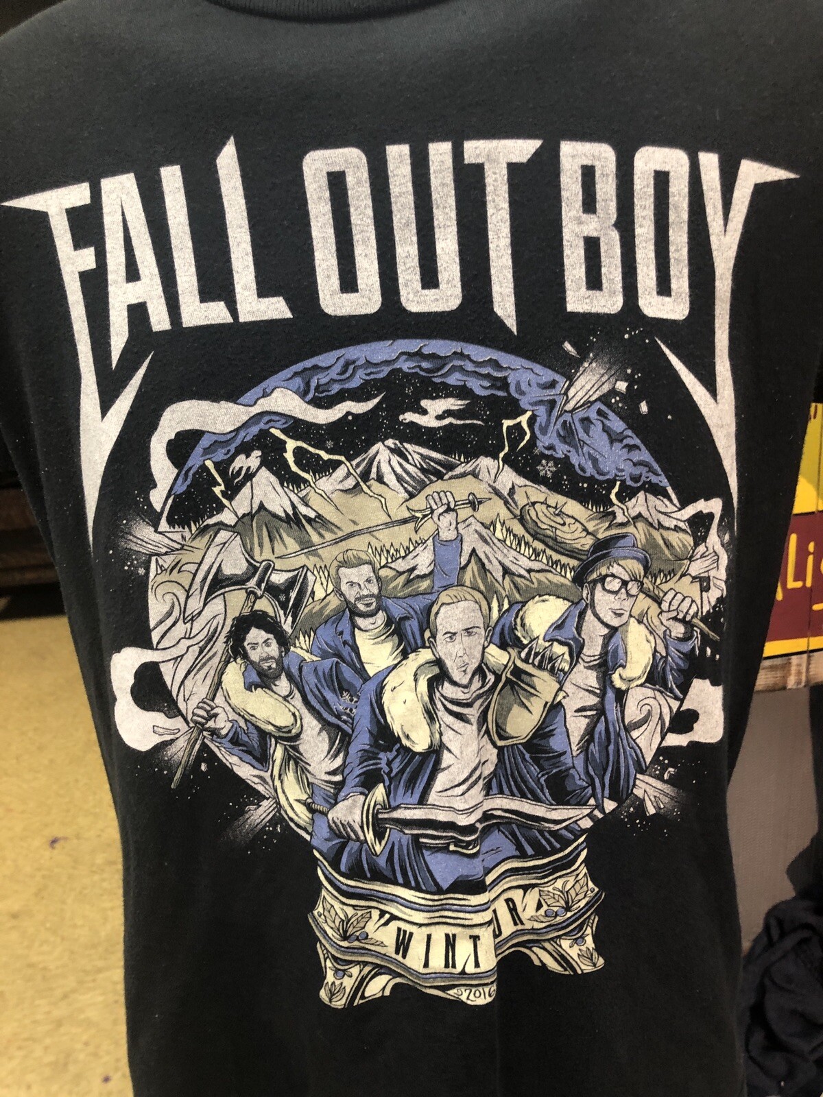 Fall Out Boy 2016 wintour is coming Black Small T-shirt
