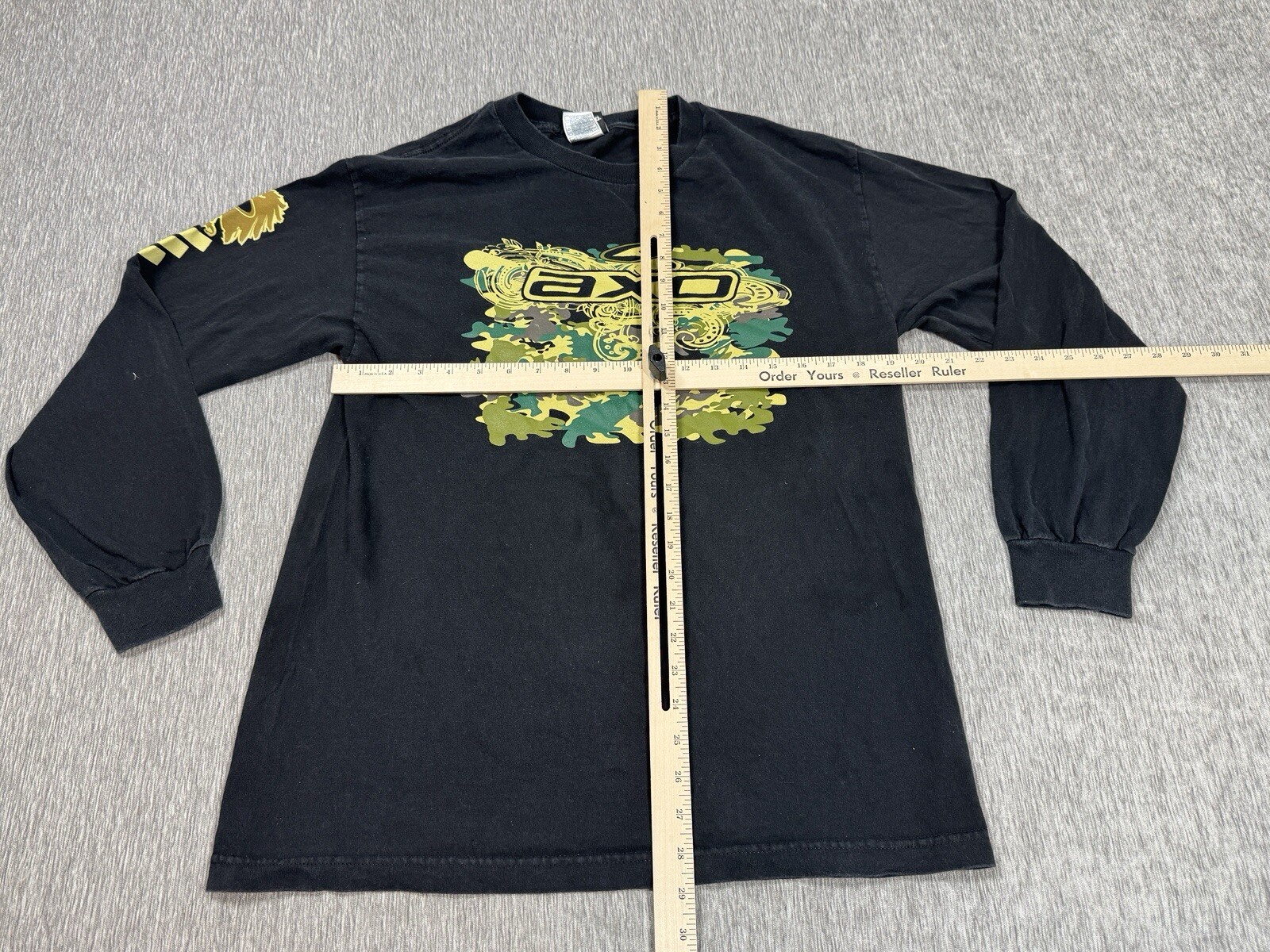 Vintage AXO Sport Shirt Mens Large (M) Black Camo Dirt Bike Motocross Military gallery