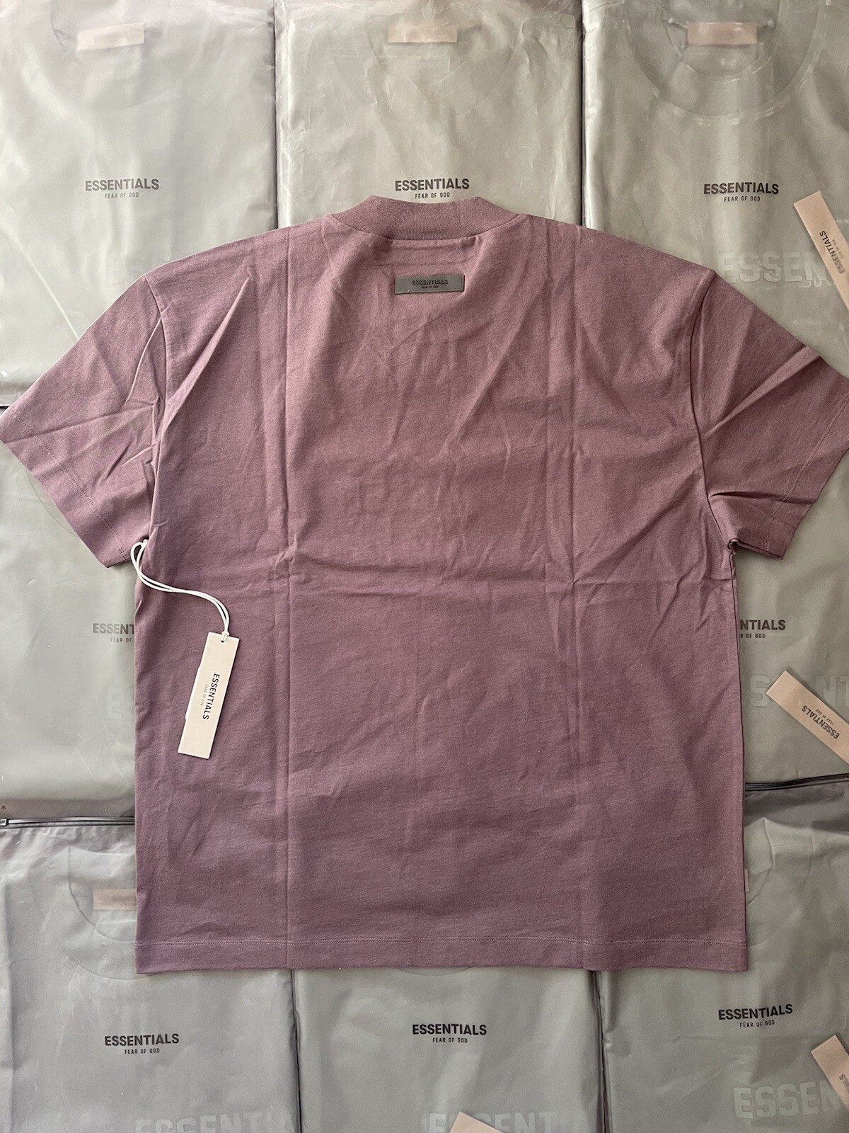 NEW Fear of God Essentials Plum SS23 T-Shirt Size Large (L), 100% Authentic gallery