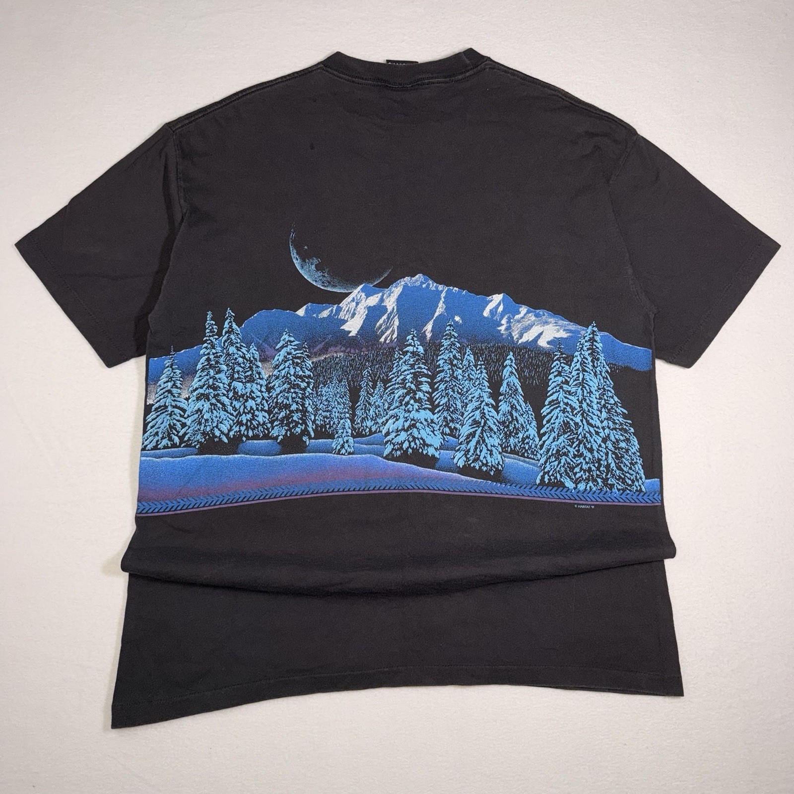Vintage 1991 Lake Tahoe Habitat Nature Scenic All Over Print T Shirt Size L gallery
