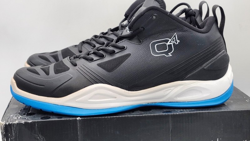 Size 12.5 – Q4 Sports Basketball Shoes Jet Black /Blue Q4MB-005