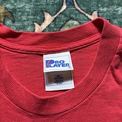 Vintage 90s Pro Player Texas Ranger Graphic T-shirt Baseball Red XXL USA Made