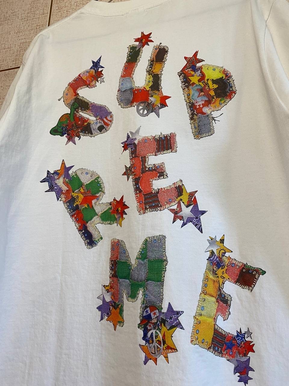 Supreme Patchwork SS24 T-Shirt – White– Size M – New With Tags gallery