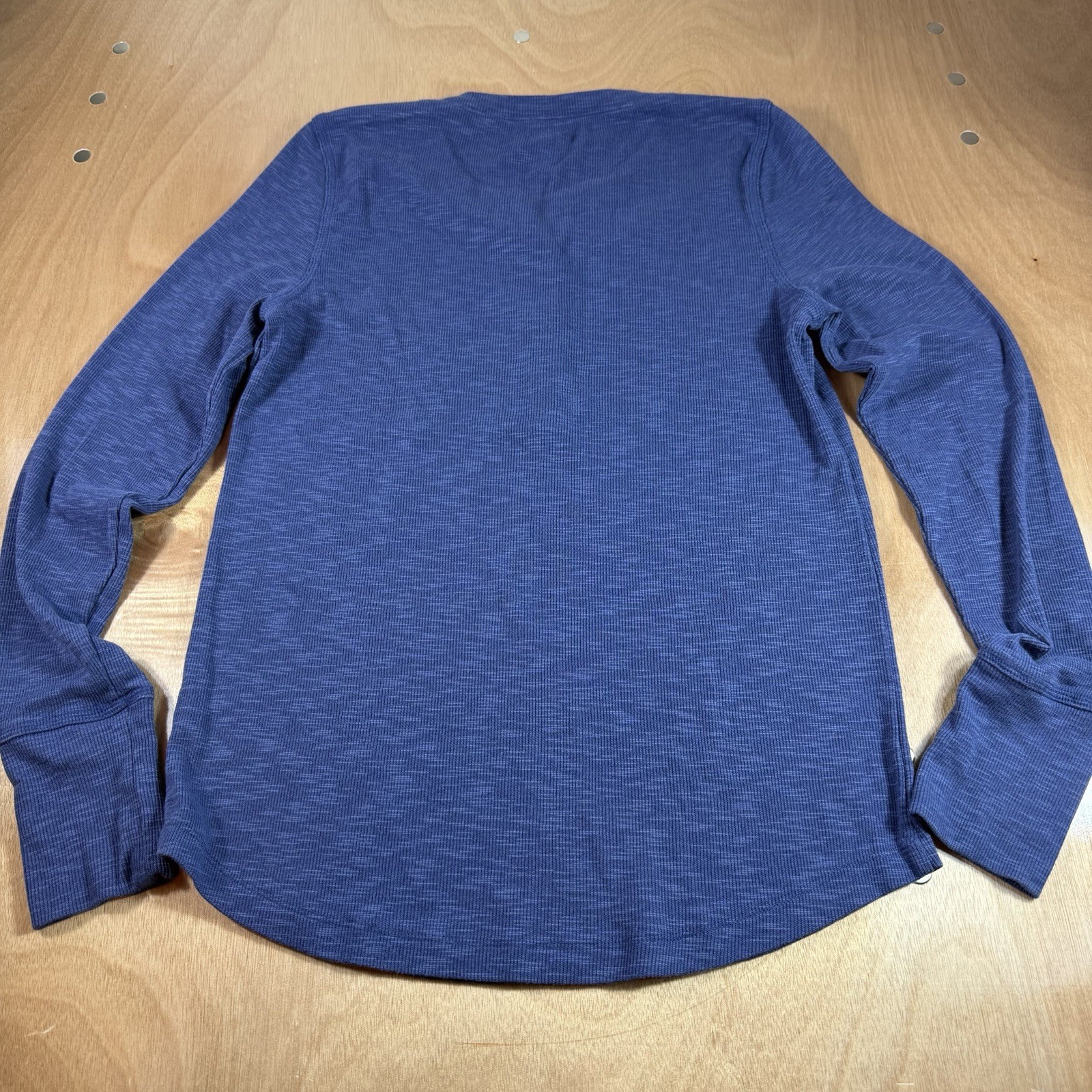 Gap Rib Henley Long SleeveMen Medium Tall Size Blue Color Quarter Button Down gallery