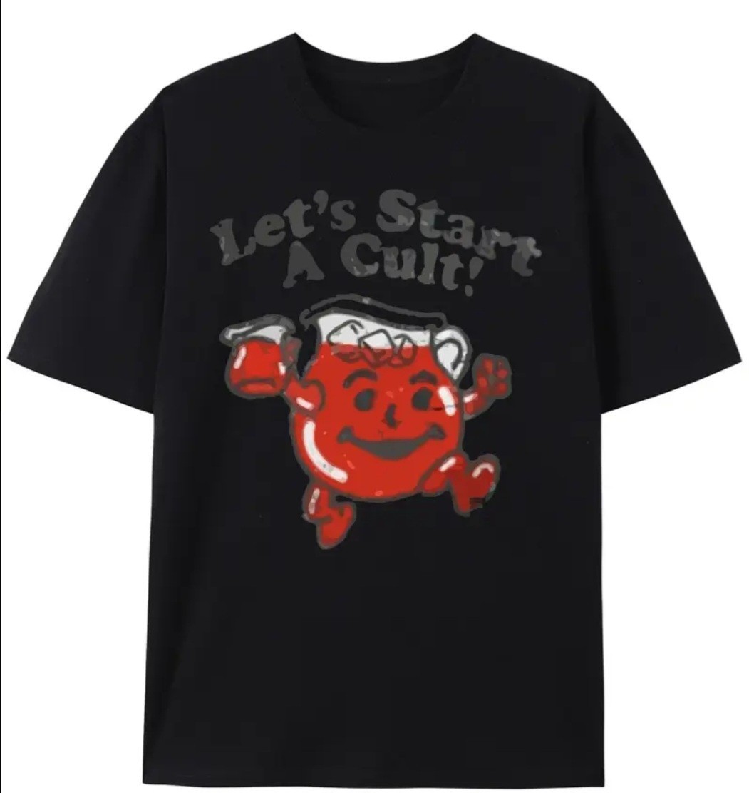 Lets Start A Cult T Shirt Men''''S Casual Graphic Print T-Shirt XL NWOT gallery