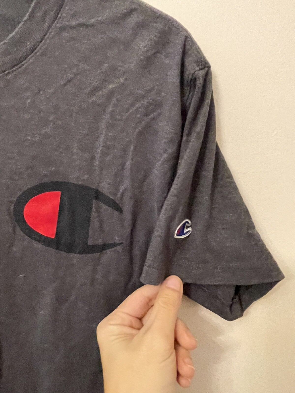 Champion Small T-Shirt Short Sleeve Crew Neck Classic Tagless 100% Cotton gallery