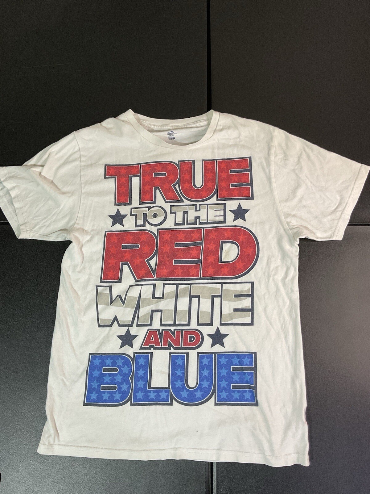 True To The Red Whites And Blue Shirt Patriotic Star And Stripes ✅ Tshirt Size M