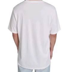 New! Converse Men’s Blue Logo Tee Relaxed Fit Printed Graphics White Size Medium
