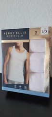 Perry Ellis Portfolio Men’s 3-Pieces Cotton Blend Tank Top. (109).