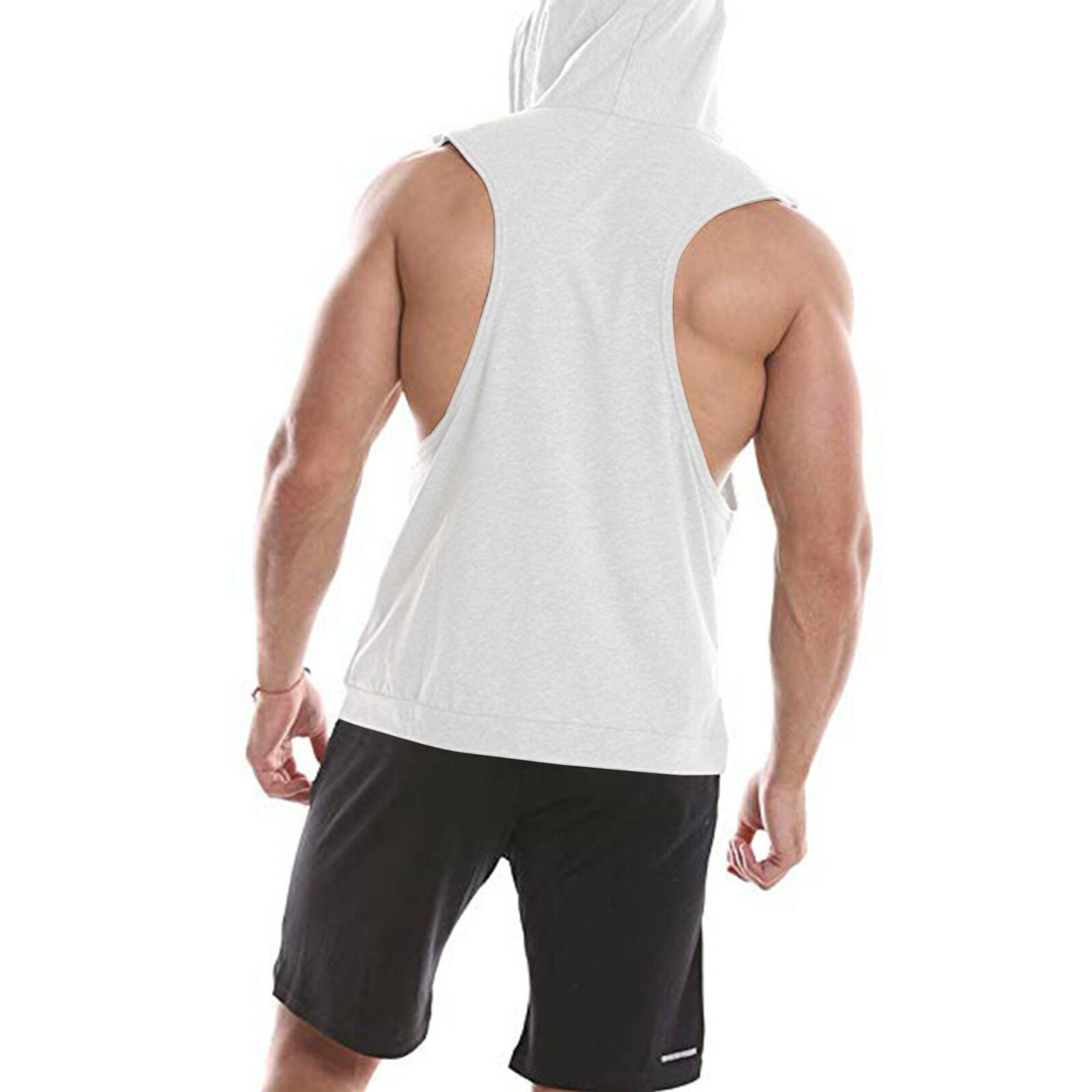 Men ANIMAL Gym Hooded Tank Top Vest Sportswear Sleeveless Shirt Hoodie Tank top gallery