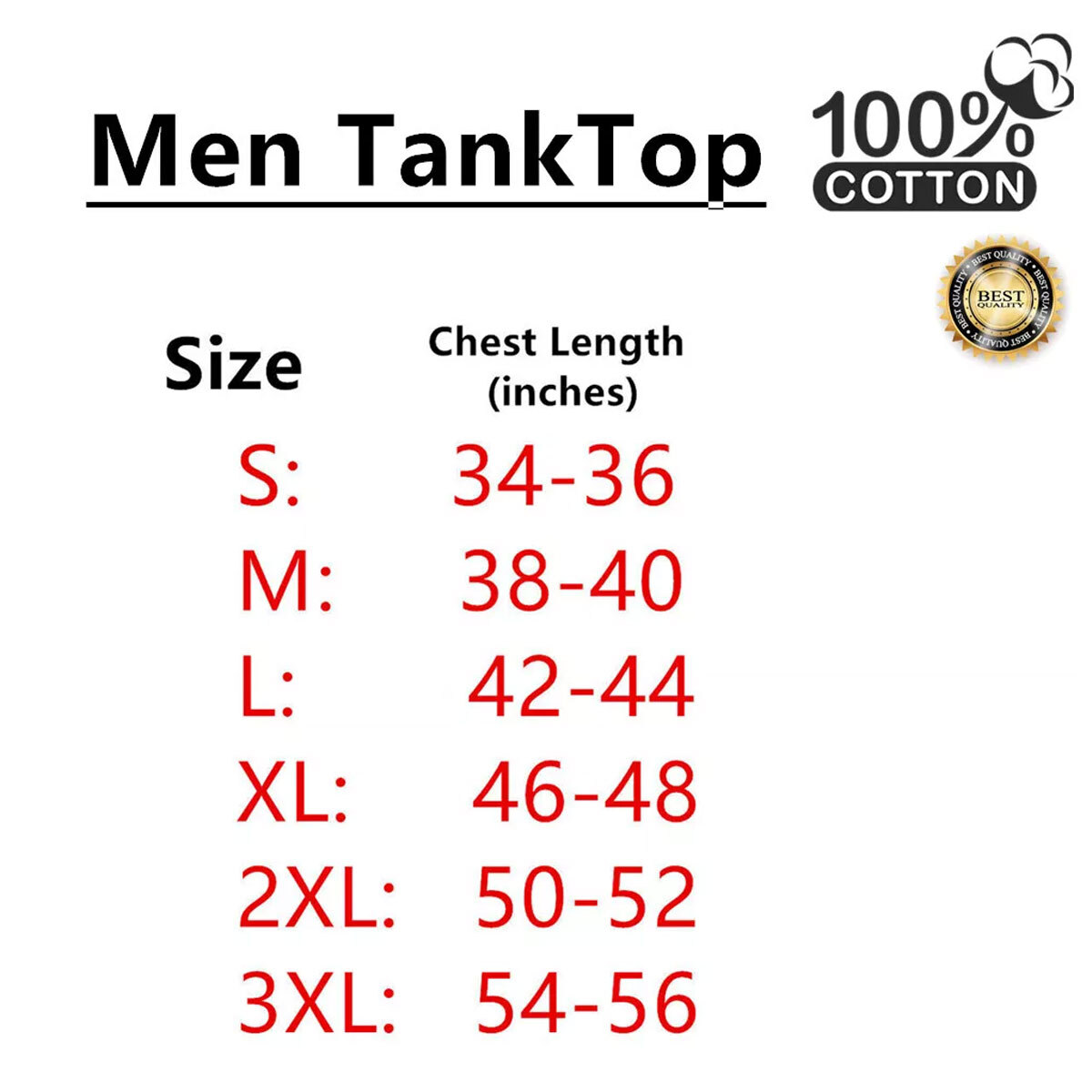 3-12 Men's 100% Cotton Tank Top A-Shirt Wife-Beater Undershirt Black Gray S-3XL gallery