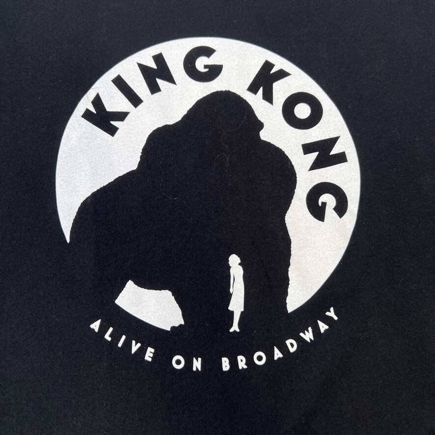 King Kong Shirt Men Large Spell Out Alive On Broadway Musical Work Party Core Ex gallery