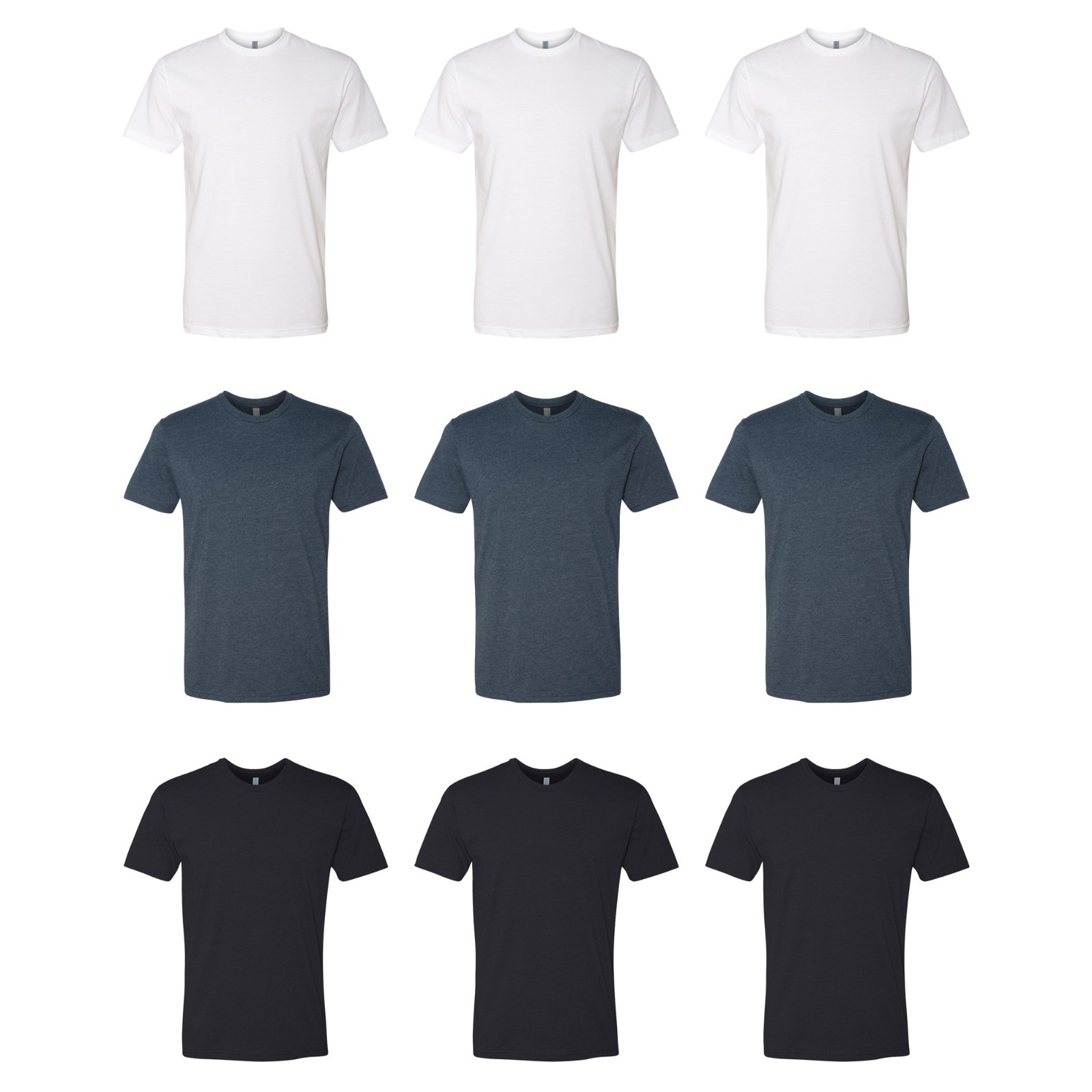 White-3 Midnight Navy-3 Black-3 Size XL Next Level 6210 T-Shirts gallery