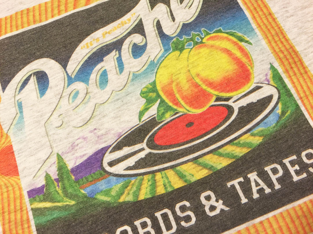 Peaches Records & Tapes RETRO Baseball T-SHIRT Vintage Vinyl FREE SHIP USA gallery