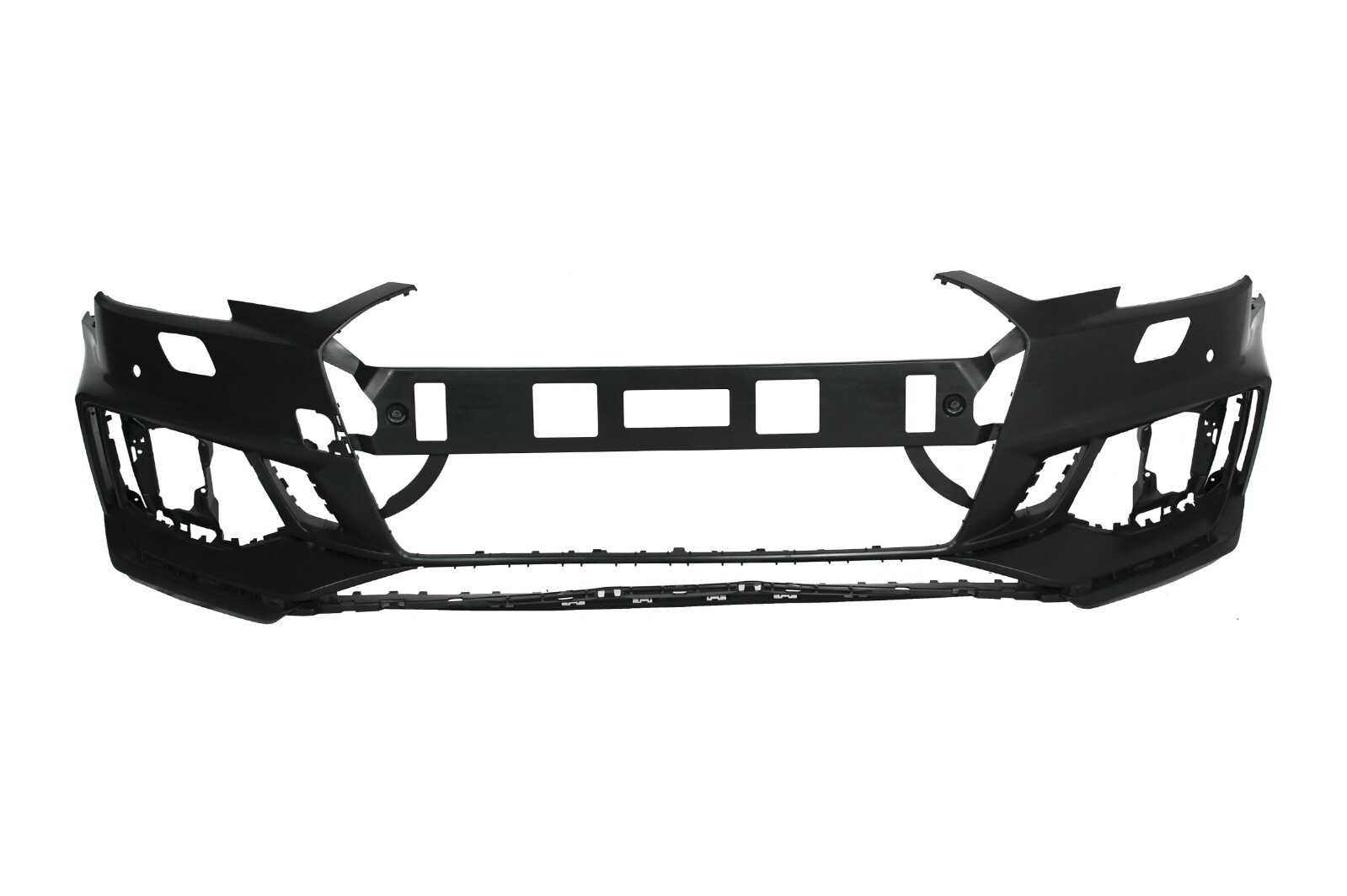 For 17-19 Audi B9 A4, RS4 Style Front Bumper with Chrome Front Grille w/PDC