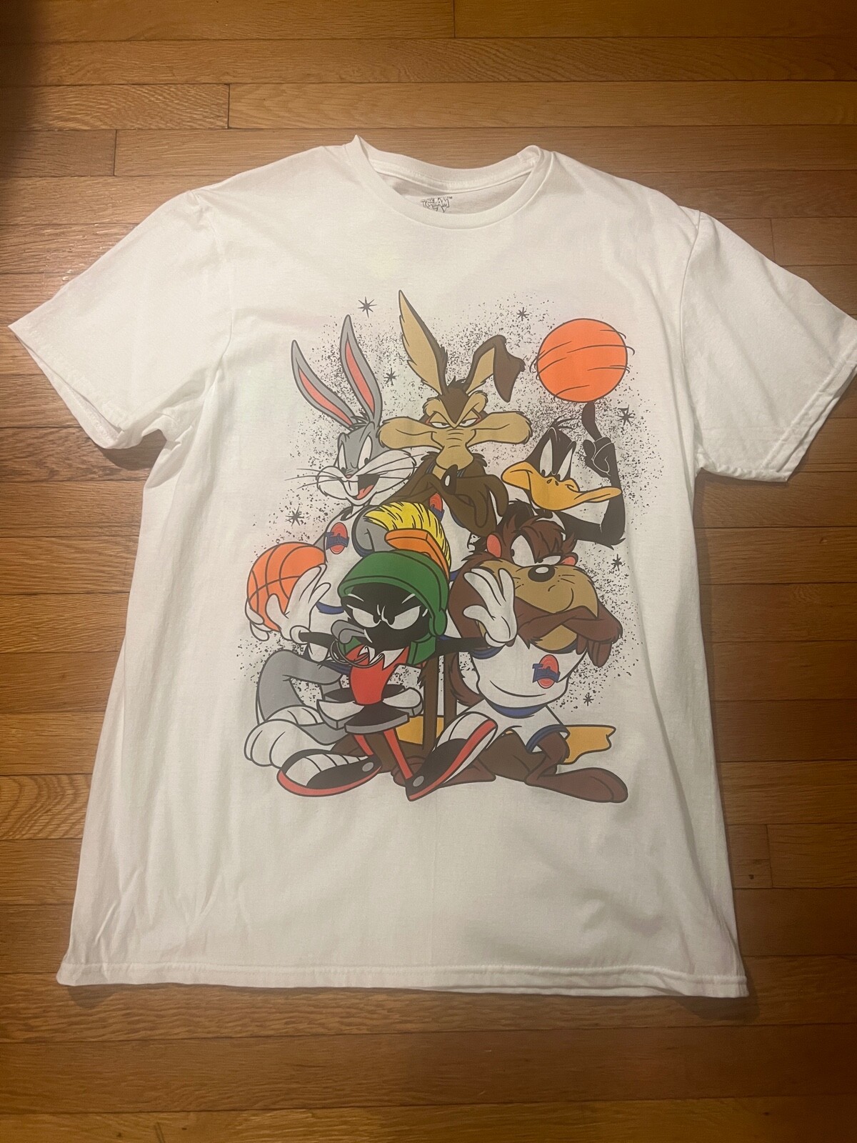 Space Jam All Over Graphic Print T-Shirt Shirt Tee Men 90's Looney Tunes Movie gallery