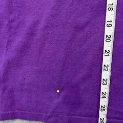 Universal Studios Shirt Mens Medium Purple Embroidered Retro 90s Vintage FLAWS