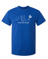 Rock Paper Scissors Sarcastic Humor Graphic Super Soft Ring Spun Funny T Shirt
