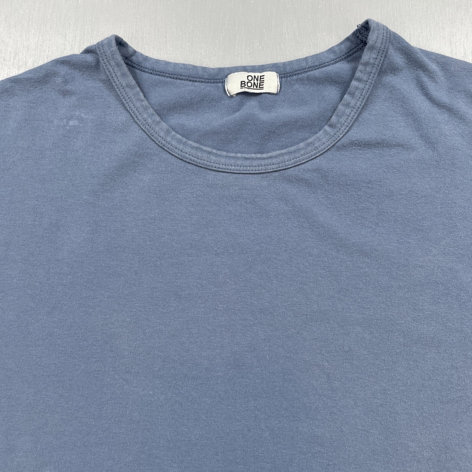 One Bone Shirt Men 3 4XL Scoop Curved Hem Tee Short Sleeve Crew Neck Blue Canada gallery