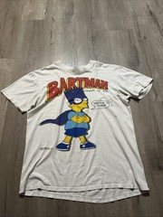 The Simpsons Bart Simpson Bartman 1989 Avenger of Evil T-shirt Men’s M Vintage