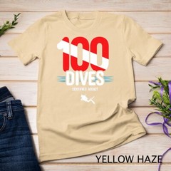 100th Dive Gift – Diver Down Flag – Scuba Diving T-Shirt Unisex T-shirt