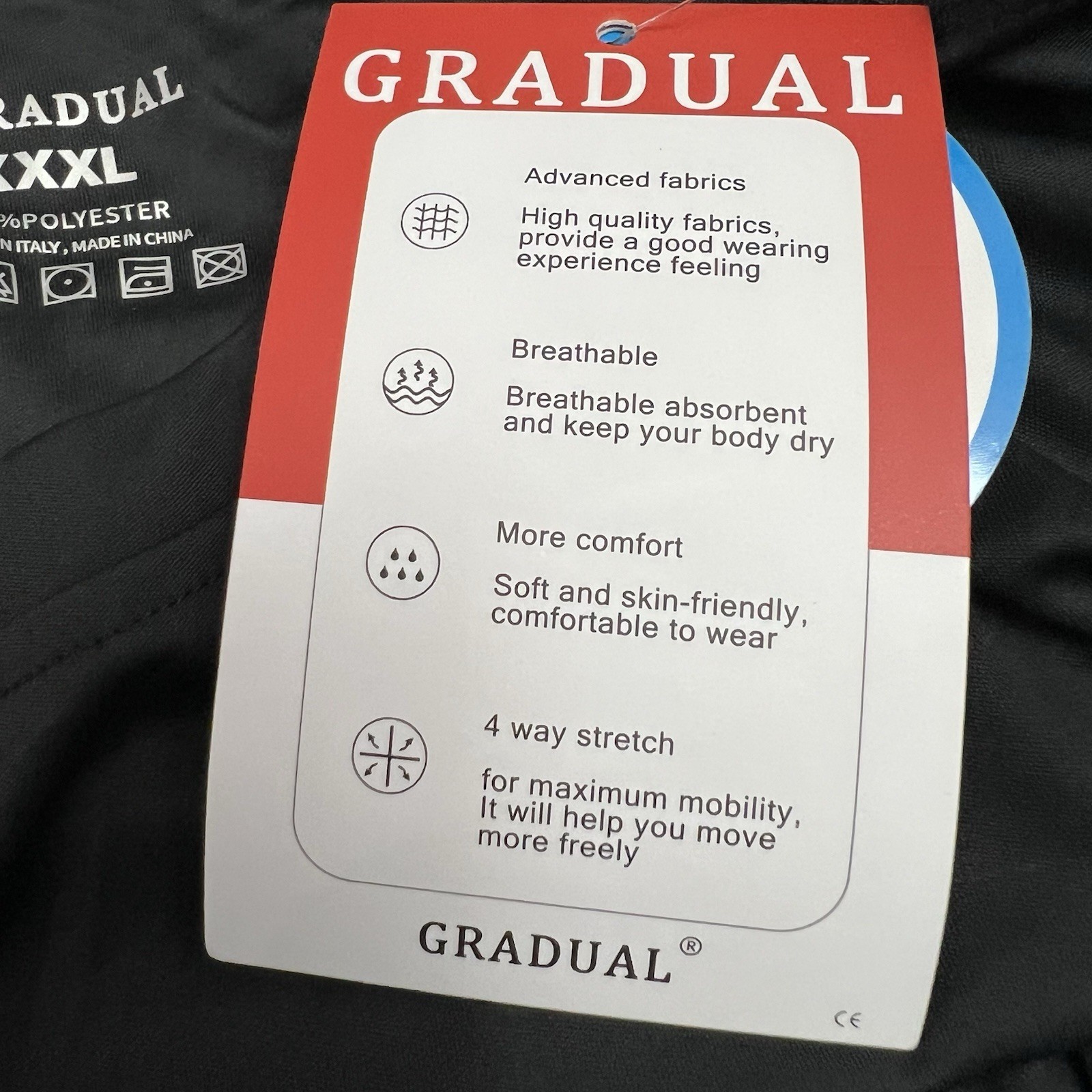 Gradual Sun Protection Long Sleeve Men’s XXXL T-Shirt Quick Drying Performance gallery