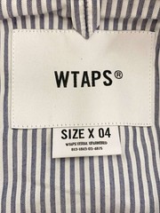 WTAPS CTPL.BROADCLOTH.TEXTILE.COOLMAX Short Sleeve Shirt 4 Cotton NVY Stripe