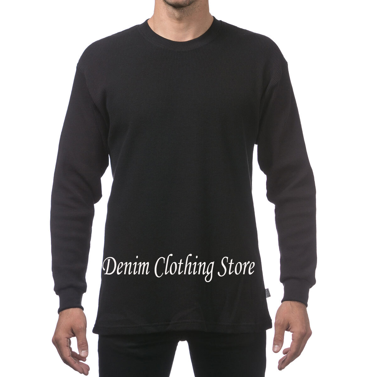 New PROCLUB Men's Heavyweight THERMAL Top Long Sleeve Shirts Waffle Solid S-5XL gallery