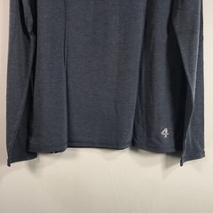 FOURLAPS Long Sleeve Radius Henley Shirt, Men’s Size S – Navy Heather