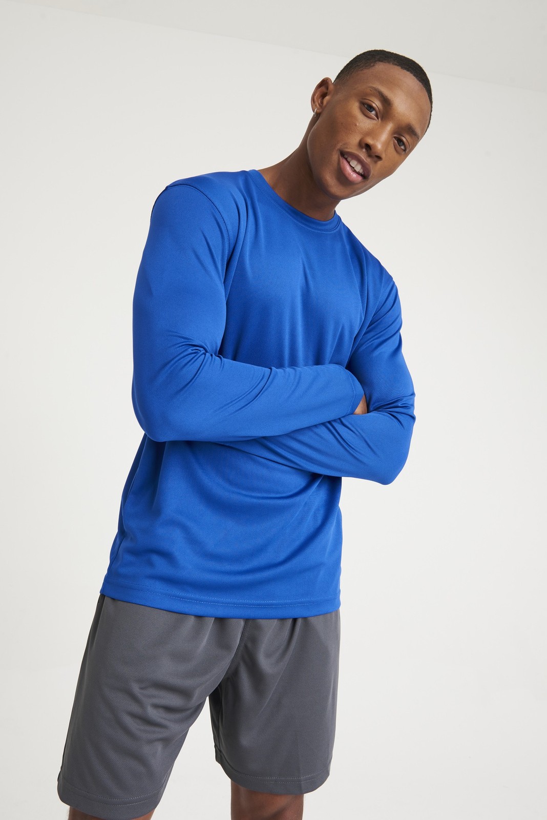 AWDis Just Cool Long Sleeve T-Shirt -Men Polyester Gym/Summer/Sports/Running Tee gallery