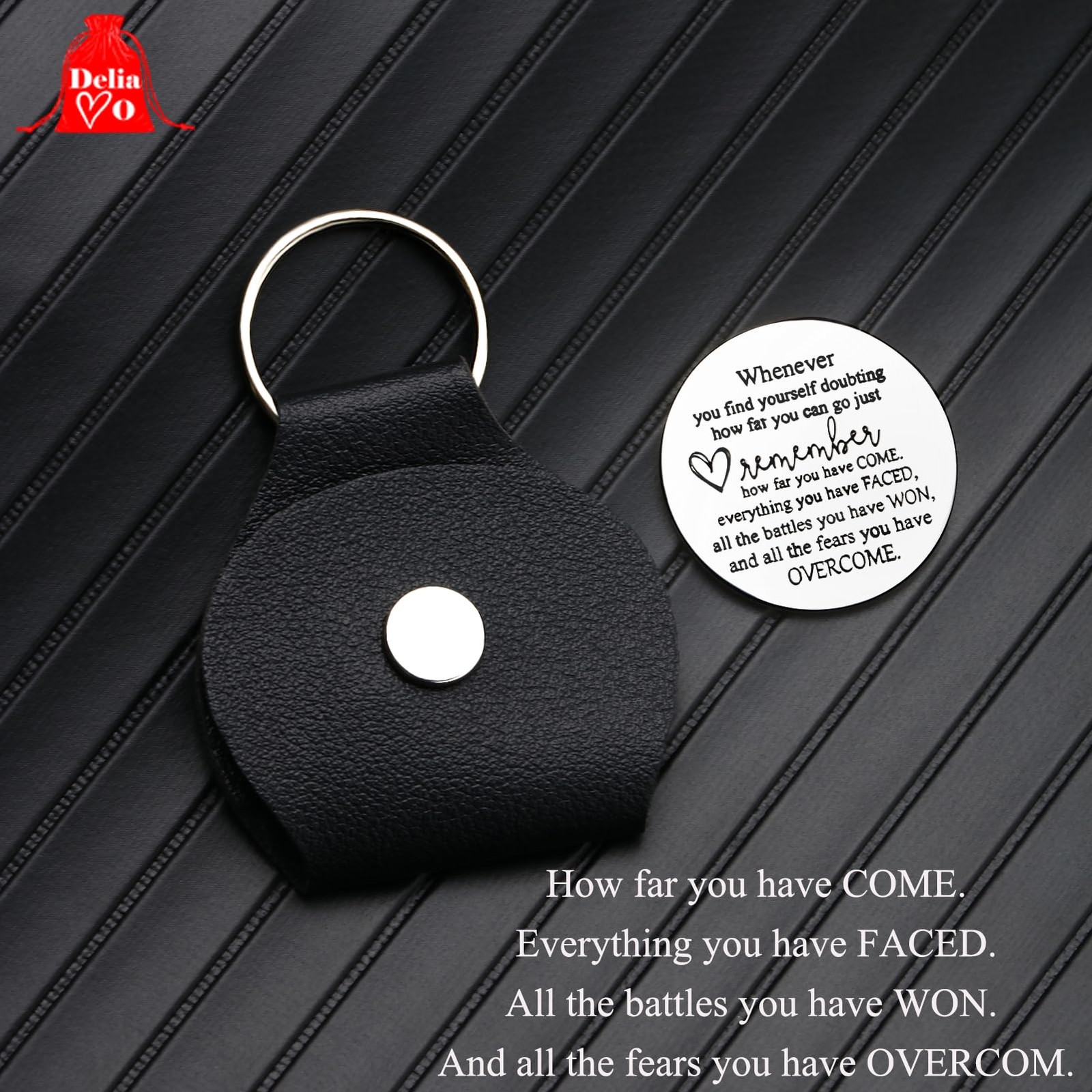 Pocket Hug Token Keychain for Women & Men - Inspirational Gifts for Him & Her - gallery
